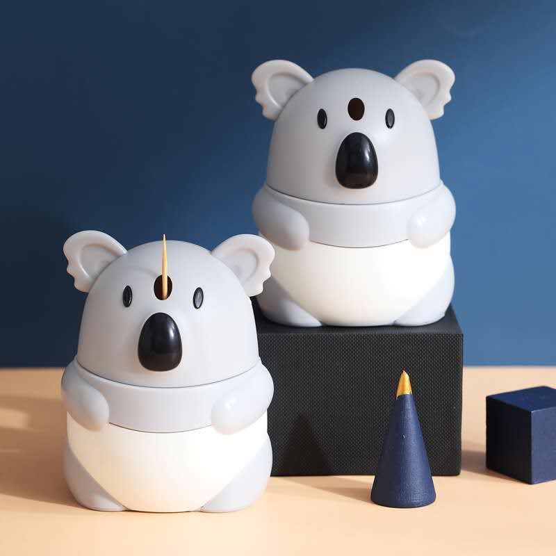 卡通款式考拉创意牙签盒手压自动弹出牙签筒家用便携随身牙签罐