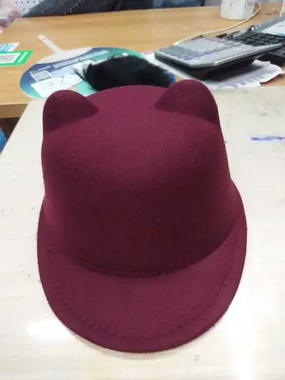 Wool Cap Wine Red