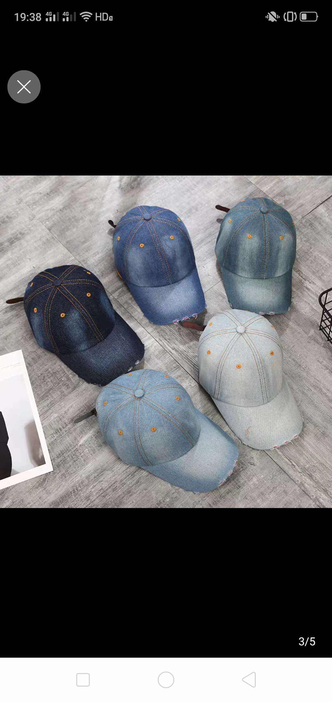 Summer and summer South Korean version of the tide smooth cowboy baseball cap cap cap women autumn outdoor travel sun hat thumbnail