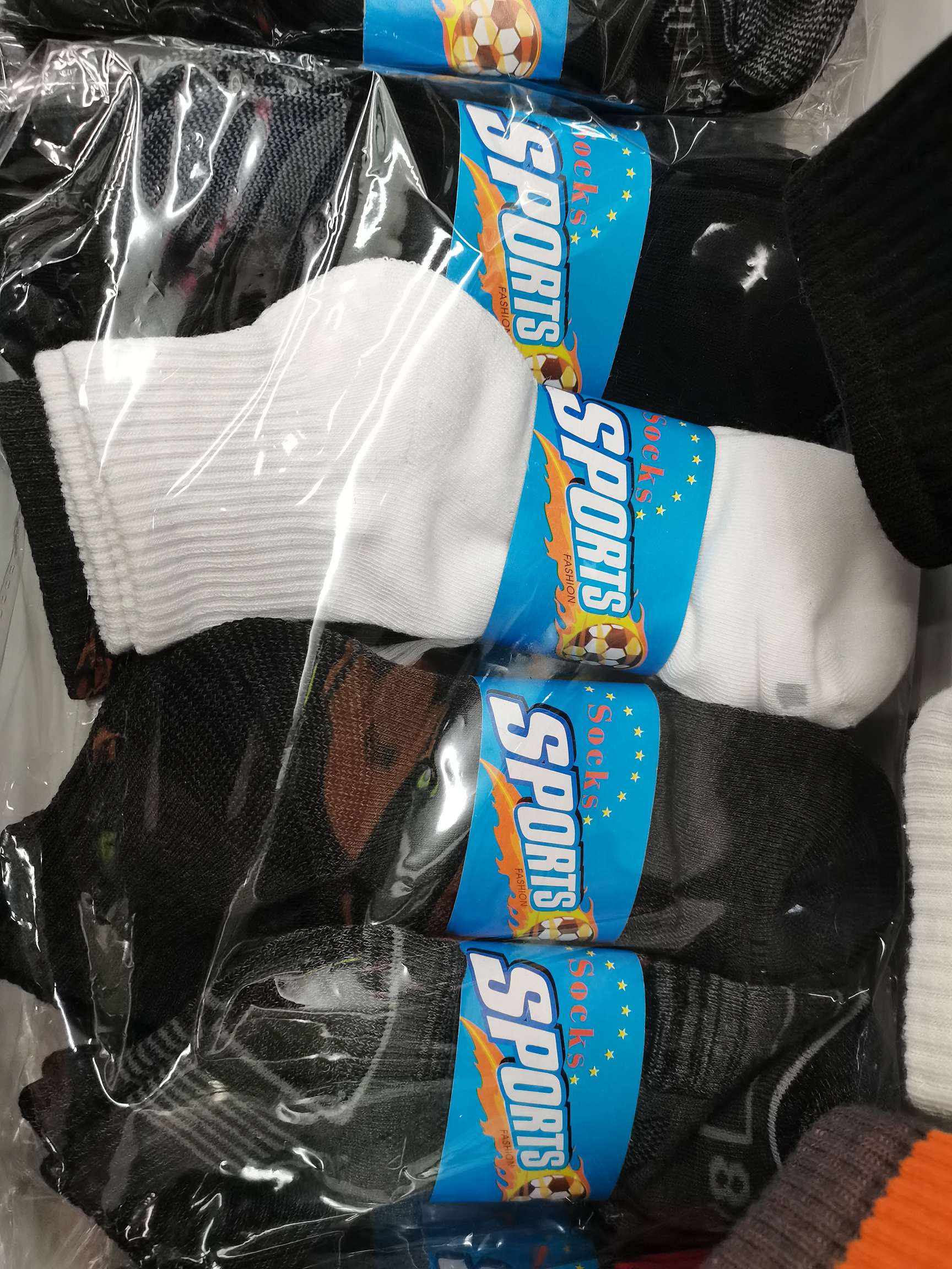 Factory direct sales of comfortable, cute and durable polyester-cotton short socks, four-color thick socks 5