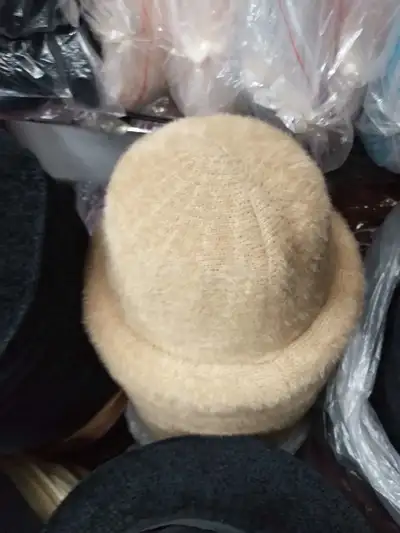 Rabbit Hair Hat Khaki