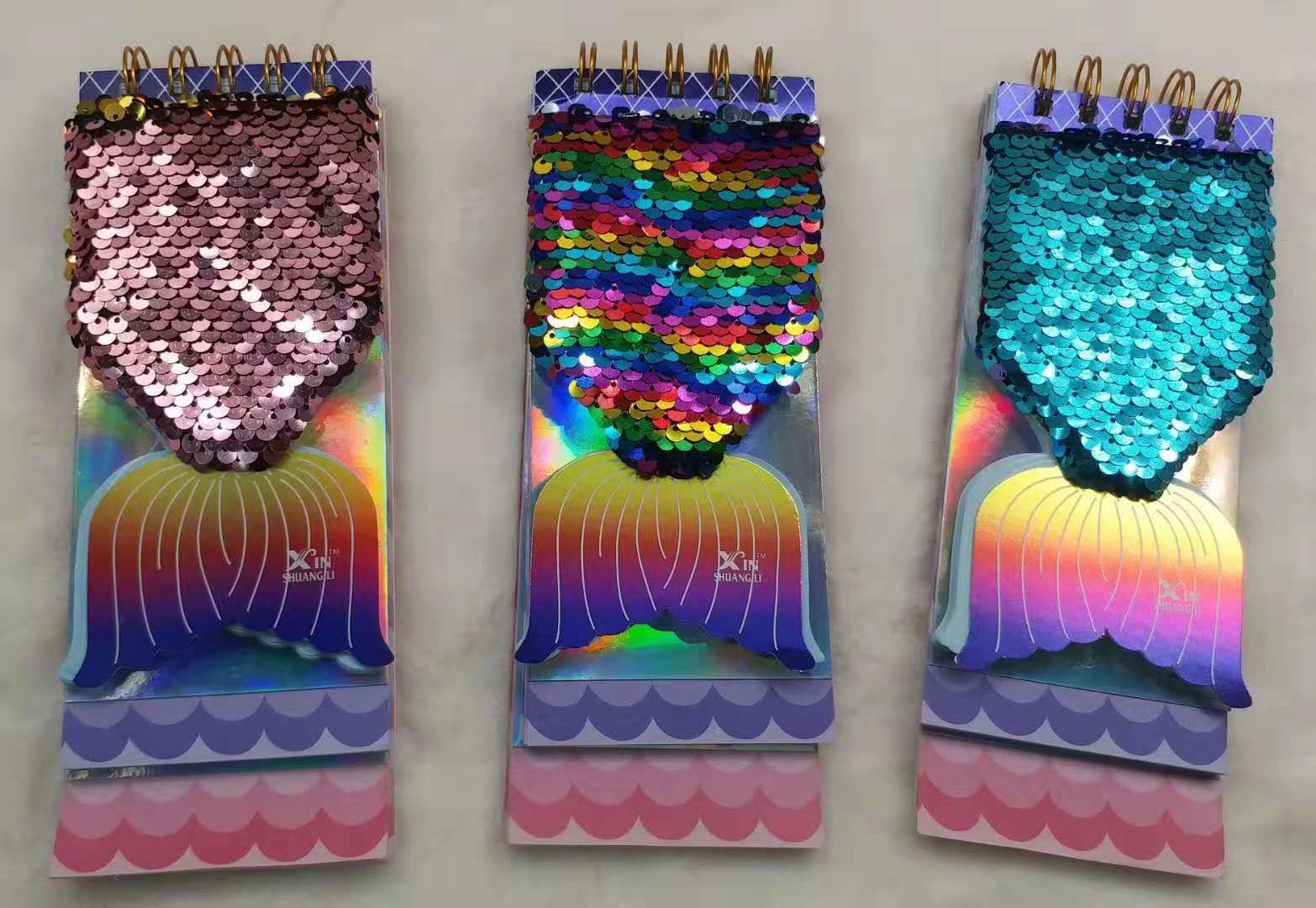 小号美人鱼亮片笔记本