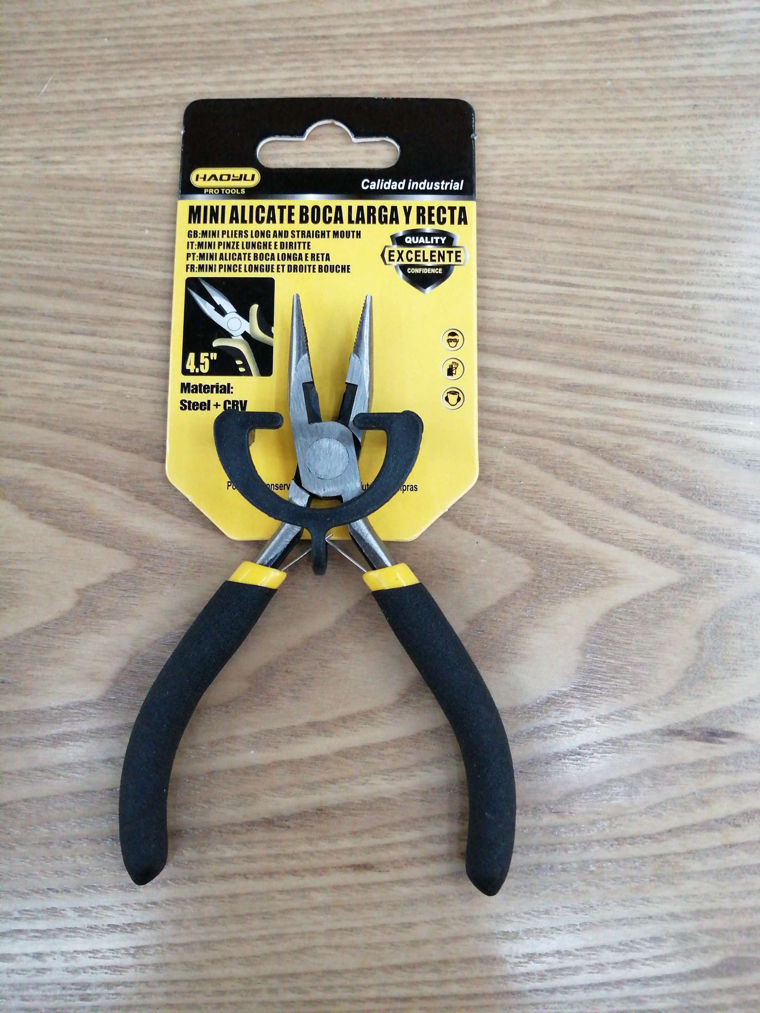 4.5 "Mini tsim Tsui pliers with plastic handle thumbnail