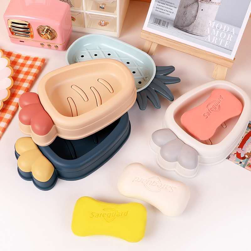 ins北欧风香皂盒个性创意可爱简约旅行家用卫生间双层沥水肥皂盒