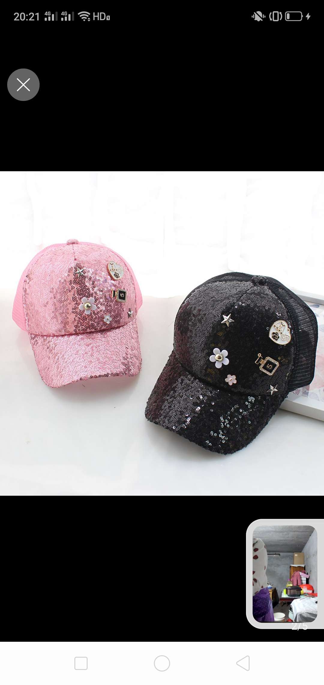 Children's baseball cap for women sequins spring/summer parent-child net cap for women cap for ducks fashionable parent-child shade hat thumbnail