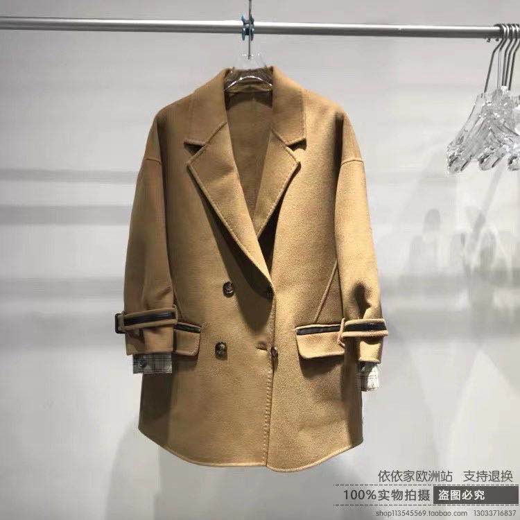 新款秋款女装休闲时尚潮流精品大码卡其色上衣外套