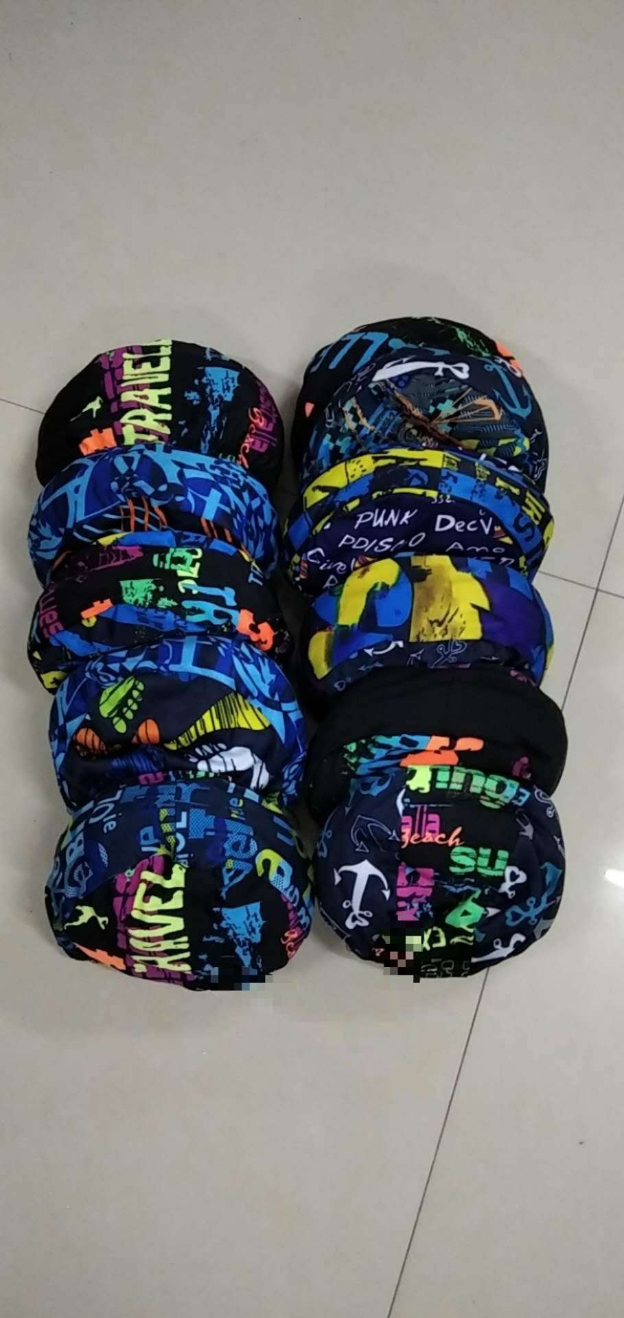 Swimming cap for men and women with long hair and high bounce cloth swimming cap design and color is comfortable to enlarge children's swimming cap equipment thumbnail
