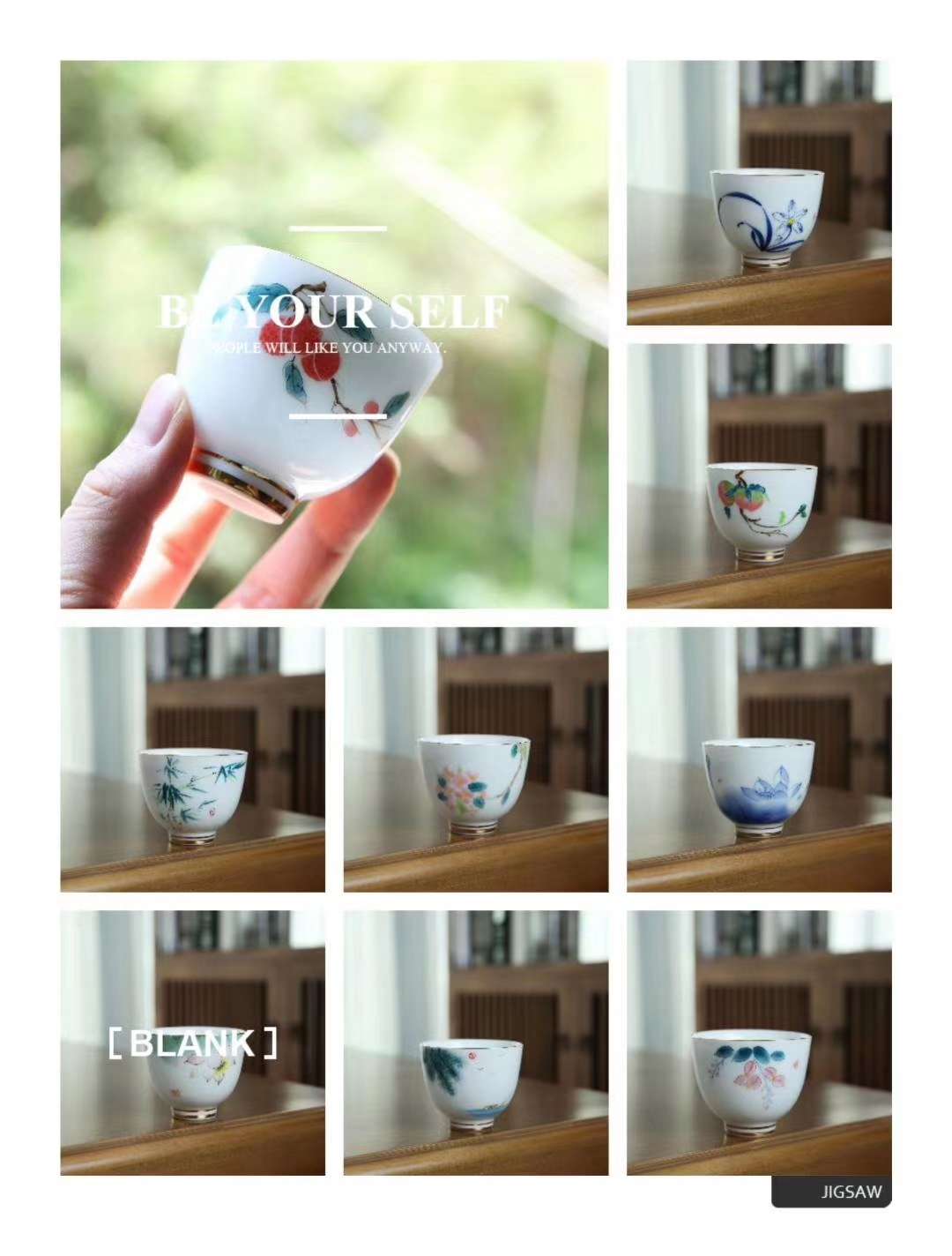 Cerámica pintada a mano single tazas, set de té, master tazas undefined