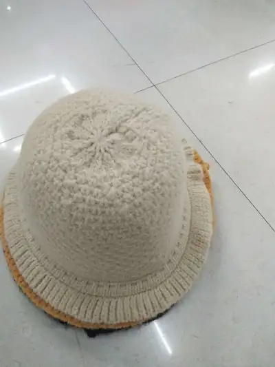 Wool Basin Hat Cream White