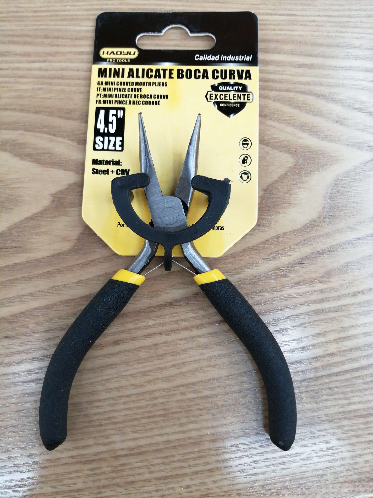 4.5-inch plastic mini curved tongs thumbnail