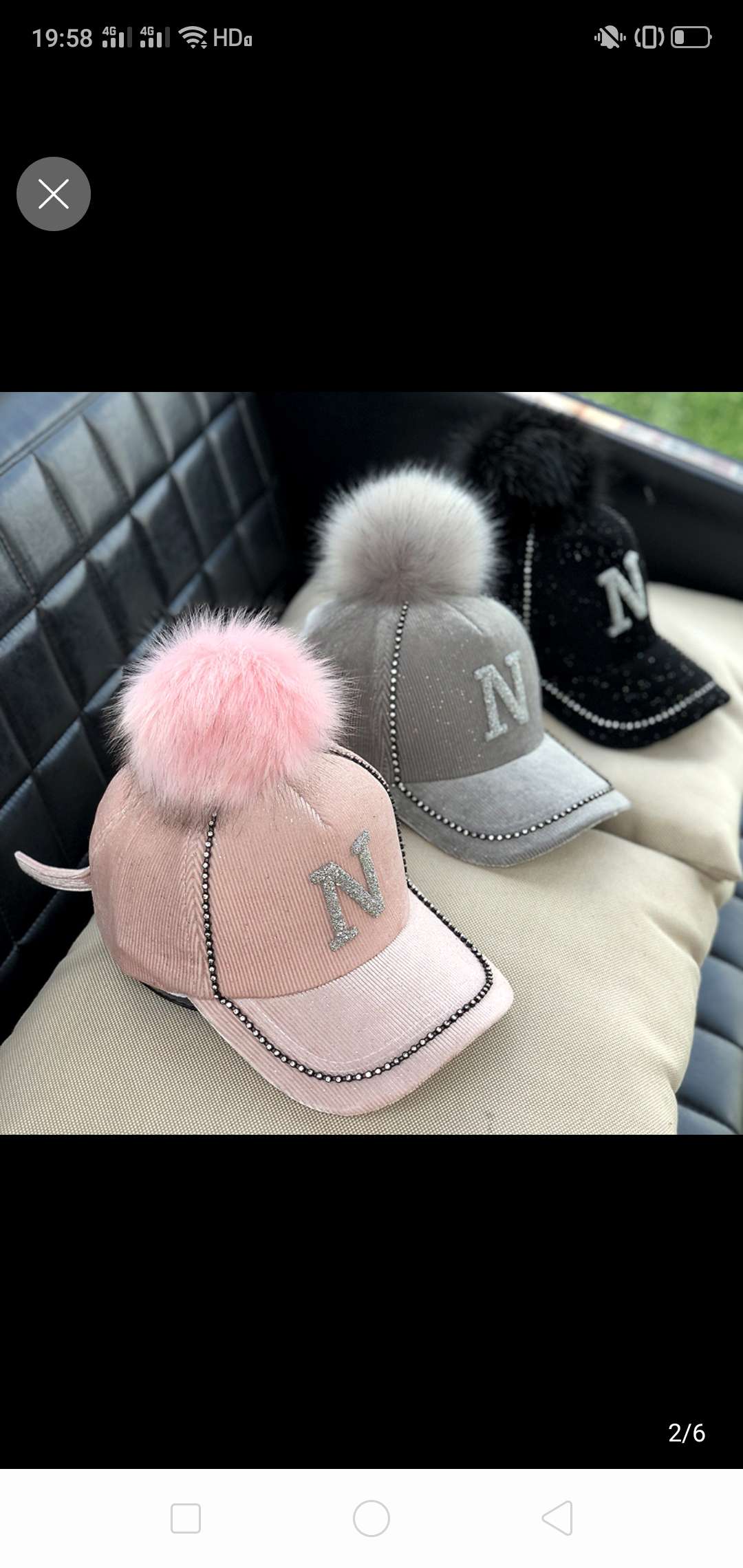 Baseball cap women street ball ball corduroy Korean version of the fashion shopping women's hats autumn/winter set with diamond rhinestone cap thumbnail