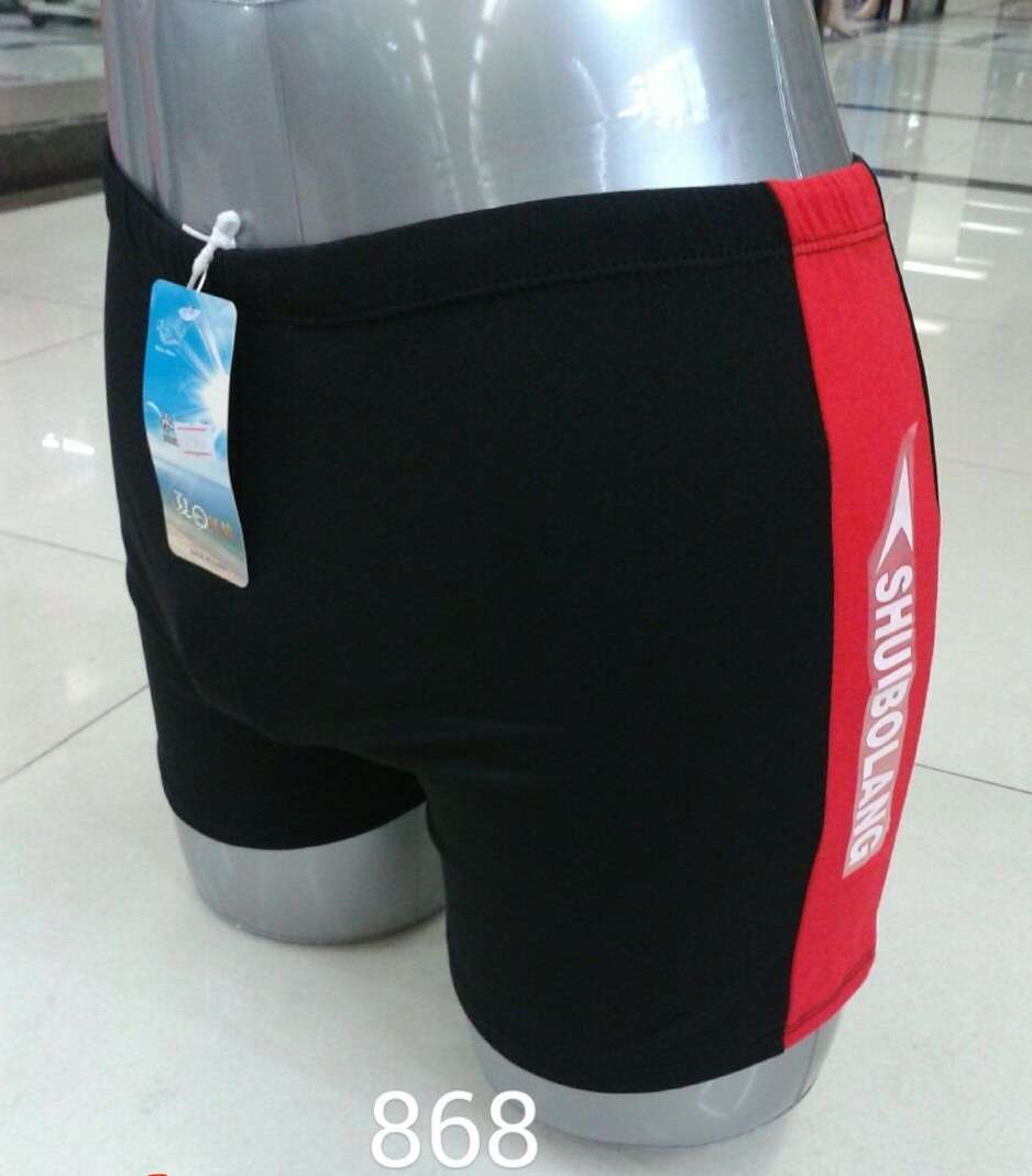 Swimming trunks, men's anti-embarrassment, men's boxers, plus-size loose quick-dry swimming shorts, hot spring swimming cap, swimming trunks, beach trunks thumbnail