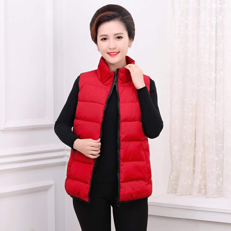 Ladies down cotton vest autumn vest short vest for ladies thumbnail