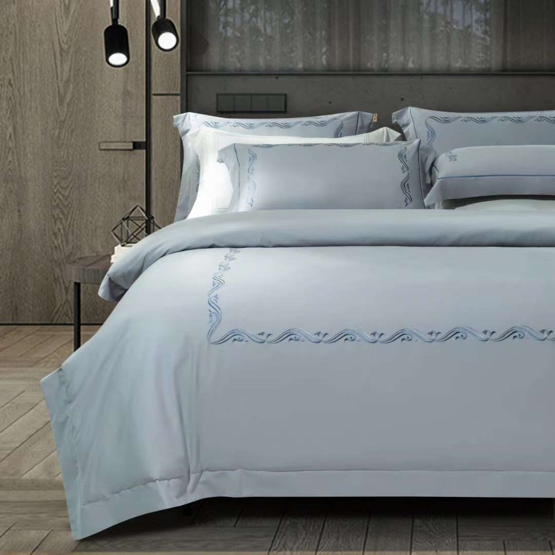 Yiwu Good Goods 100-piece long-staple cotton four-piece set, multi-piece set, pure cotton four-piece set, all-cotton quilt cover, Spring and autumn quilt, gift quilt detail image 2