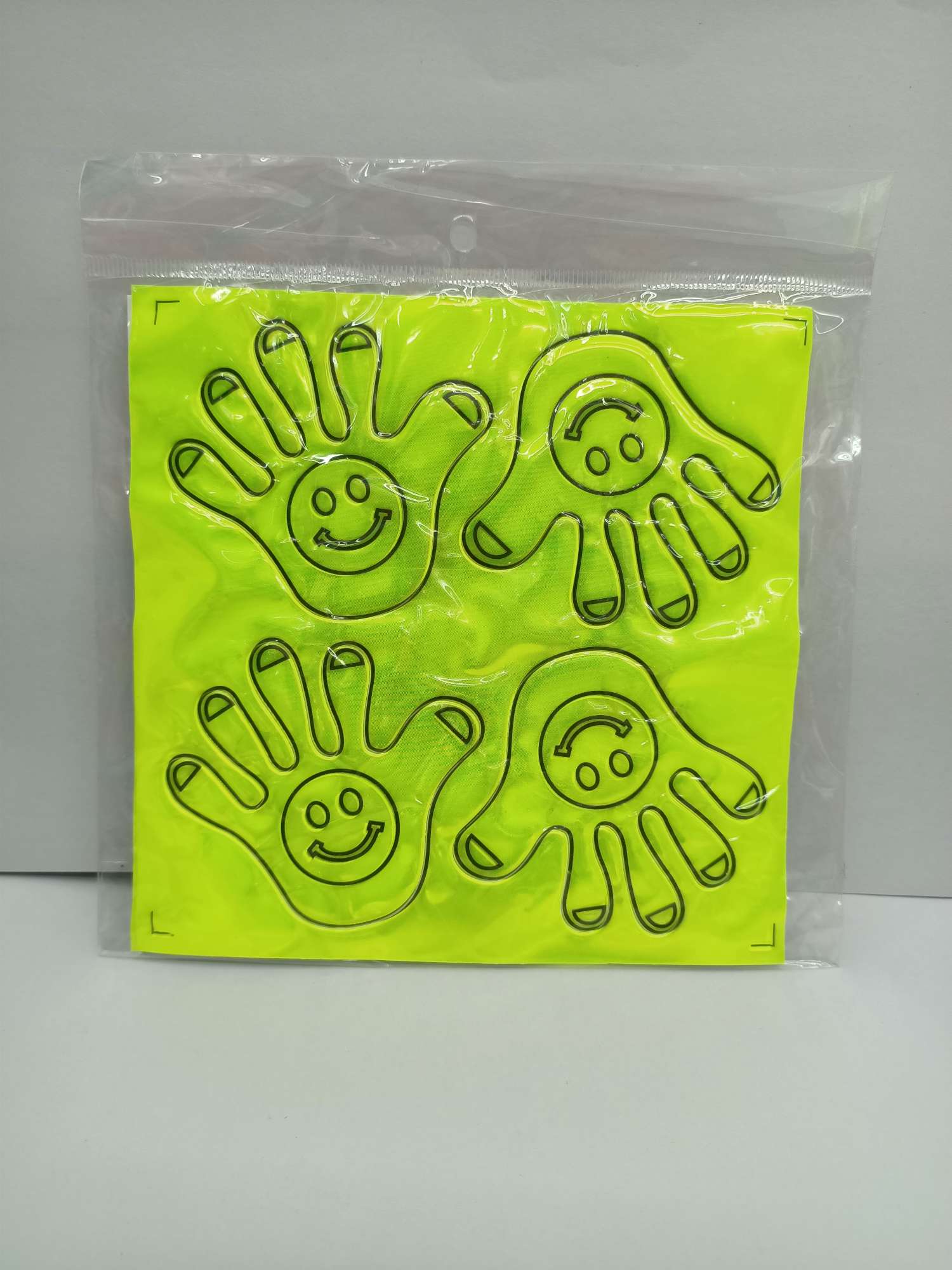 中号反光笑脸小手