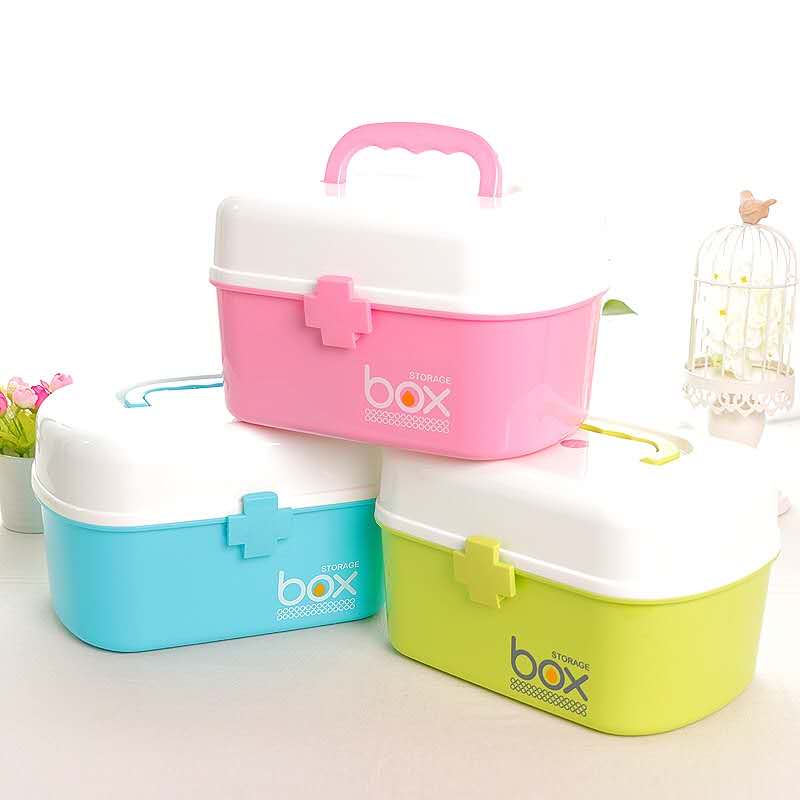 家用大号手提双层药箱详情图6