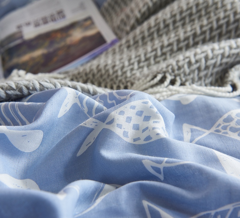 义乌好货100支长绒棉四件套多件套纯棉四件套全棉被子被套春秋被礼品被全棉双层纱套件婴儿纱布四件套详情图4