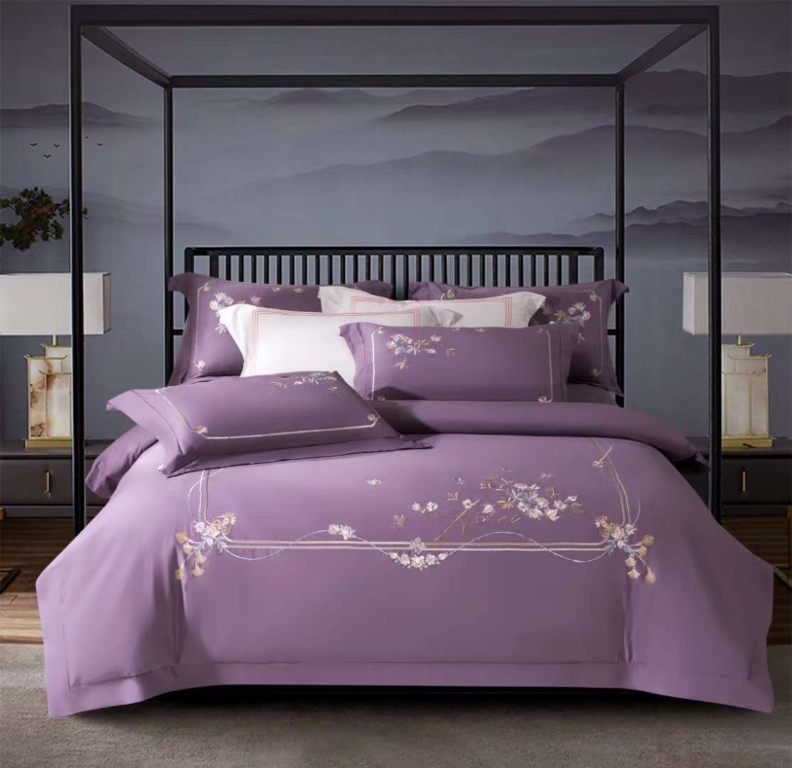 Yiwu Good Goods 100-piece long-staple cotton four-piece set, multi-piece set, pure cotton four-piece set, all-cotton quilt cover, spring and autumn quilt gift quilt, baby double-layer yarn set, natural latex mattress, latex neck protection pillow core