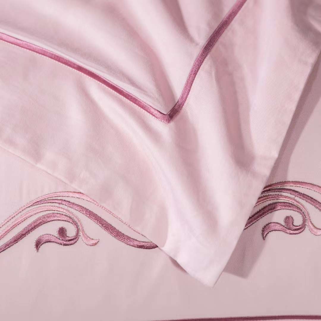 Yiwu Good Goods 100-piece long-staple cotton four-piece set, multi-piece set, pure cotton four-piece set, all-cotton quilt cover, Spring and autumn quilt, gift quilt details Picture
