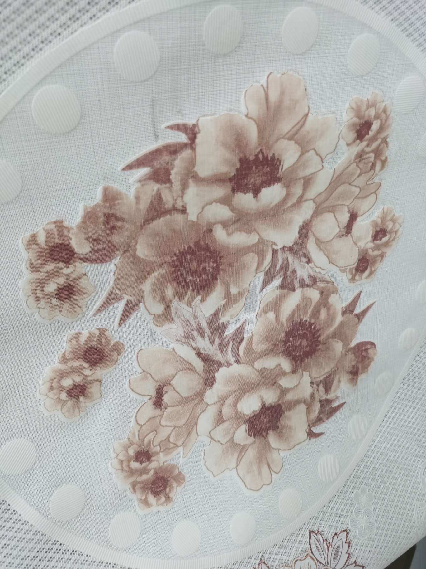 蕾丝台布大红咖啡款式产品图