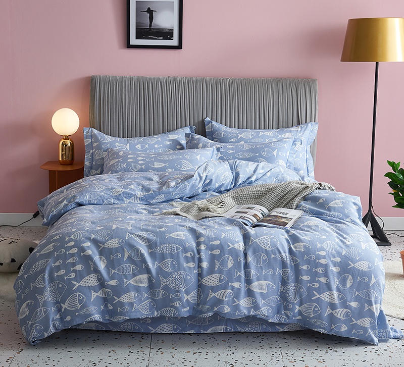 义乌好货100支长绒棉四件套多件套纯棉四件套全棉被子被套春秋被礼品被全棉双层纱套件婴儿纱布四件套详情图3