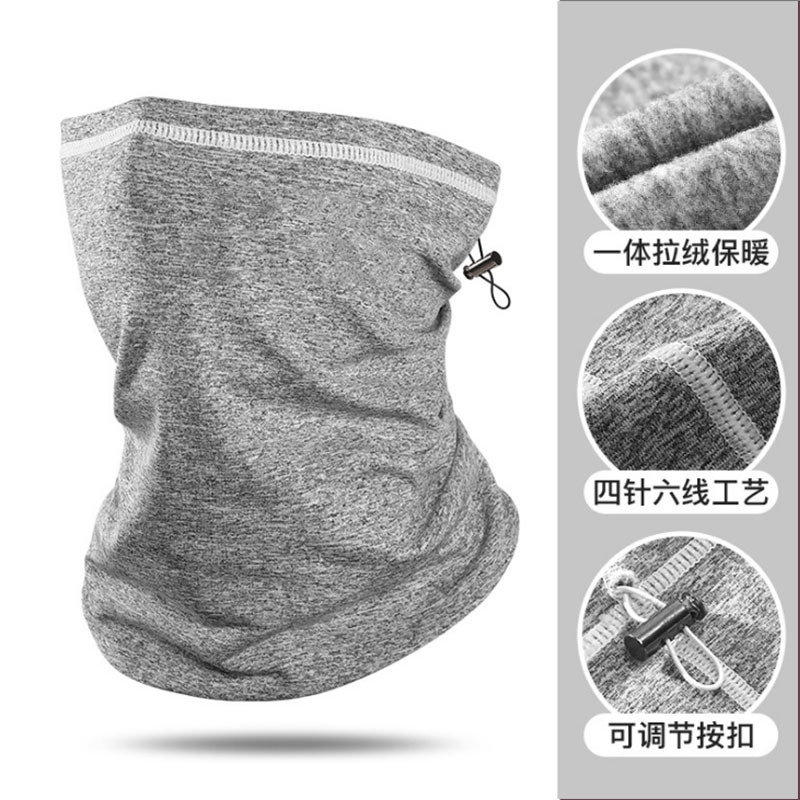 头巾 魔术头巾 可调节阳离子防风保暖围脖户外骑行运动头套护耳弹力脖套详情图8