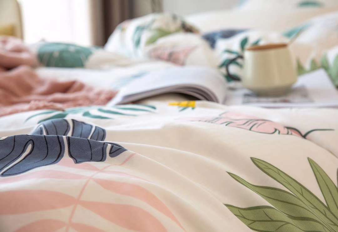 Yiwu Good Goods 100-count long-staple cotton four-piece set, multi-piece set, pure cotton four-piece set, all-cotton quilt cover, Spring and autumn quilt gift quilt, baby double-layer yarn set detail image 1
