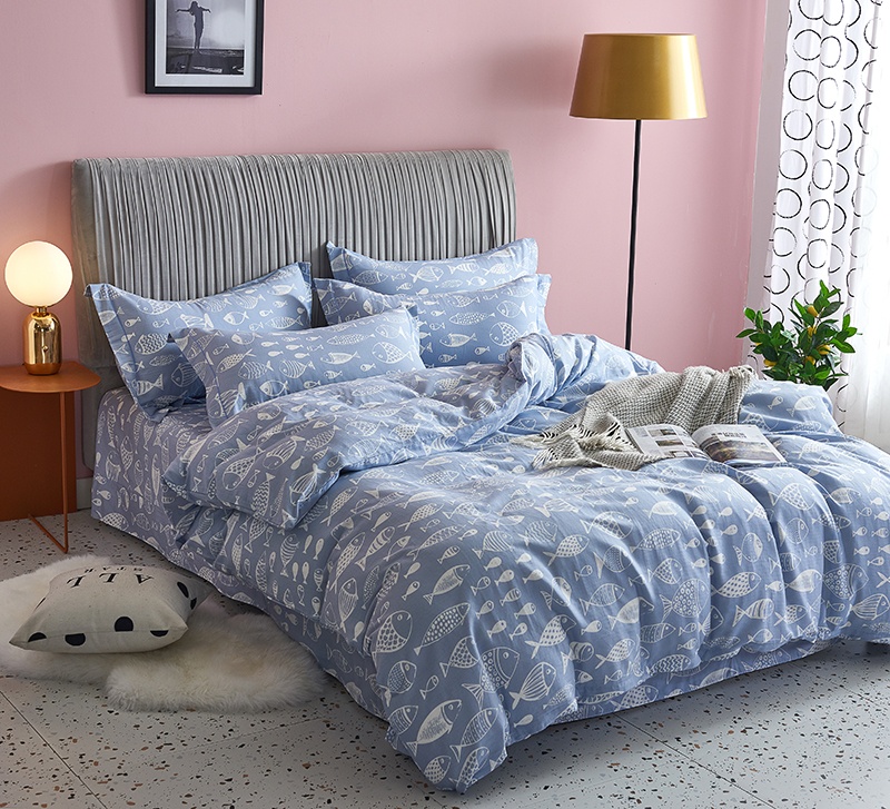 义乌好货100支长绒棉四件套多件套纯棉四件套全棉被子被套春秋被礼品被全棉双层纱套件婴儿纱布四件套详情图1