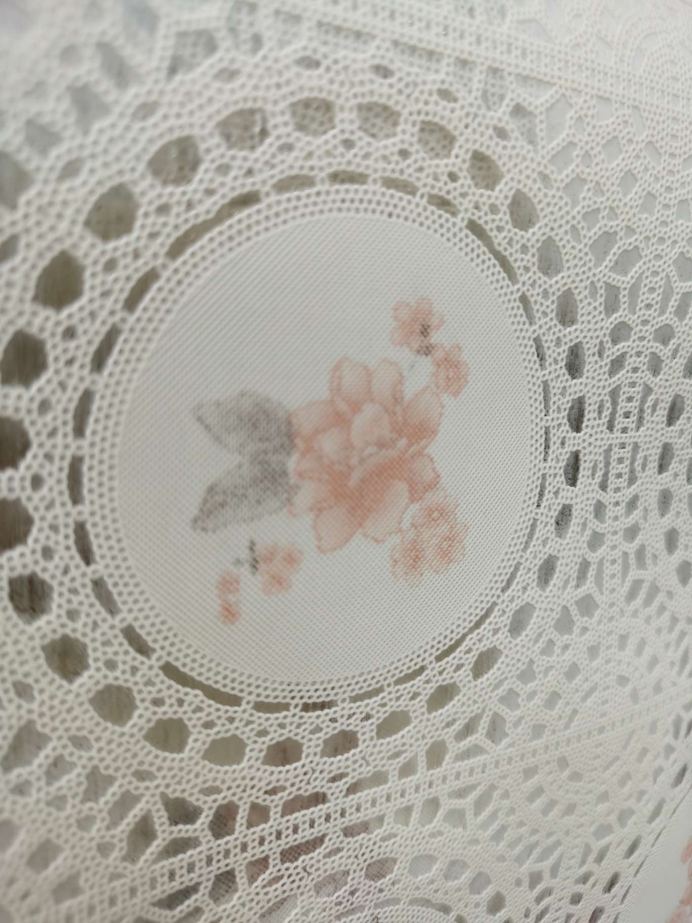 蕾丝台布圆圈粉色款式细节图