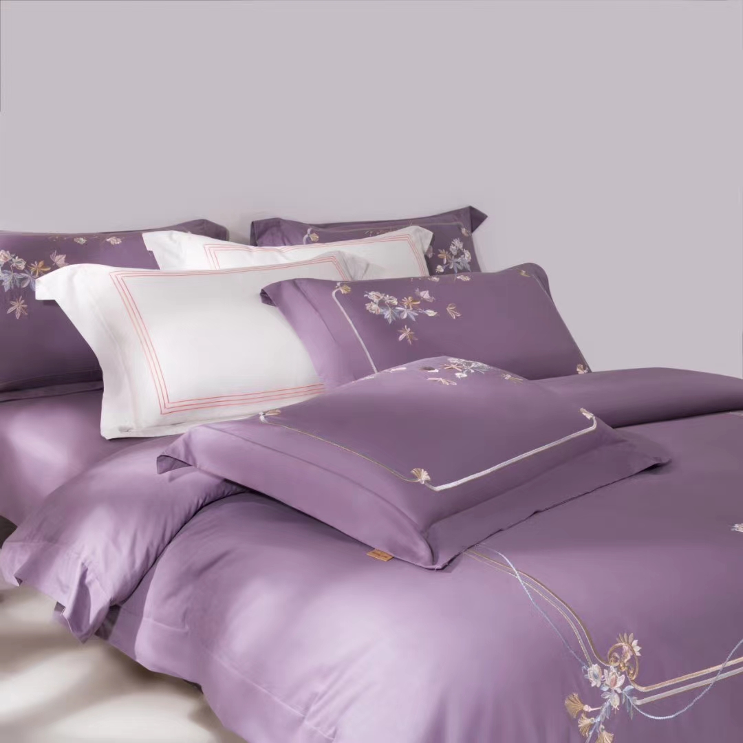 Yiwu Good Goods 100-piece long-staple cotton four-piece set, multi-piece set, pure cotton four-piece set, all-cotton quilt cover, spring and autumn quilt gift quilt, baby double-layer yarn set, natural latex mattress, latex neck protection pillow core pic 9