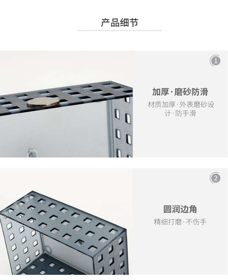 桌面透明塑料收纳筐长方形盒抽屉分格厨房浴室家用零食小篮子置物