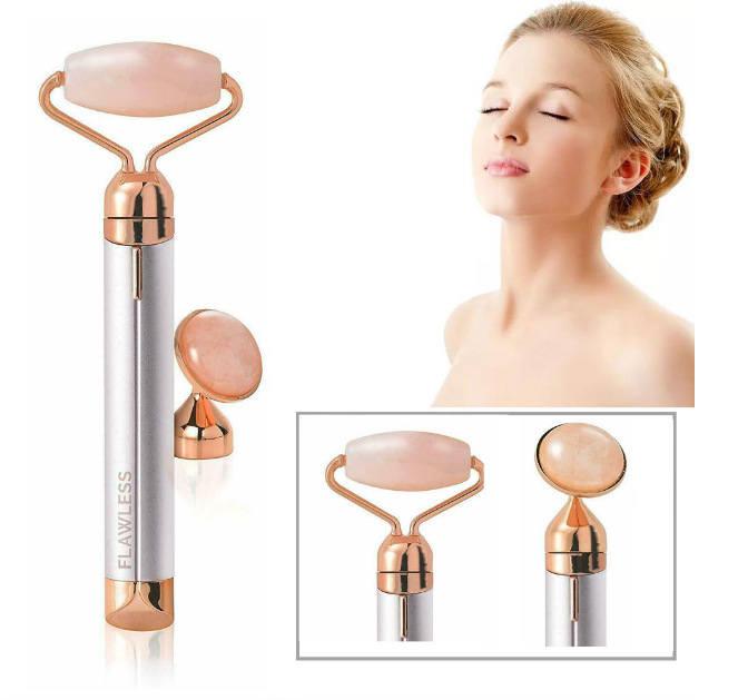 TV's new Contour electric vibrating roller jade face massager slimming device details Picture