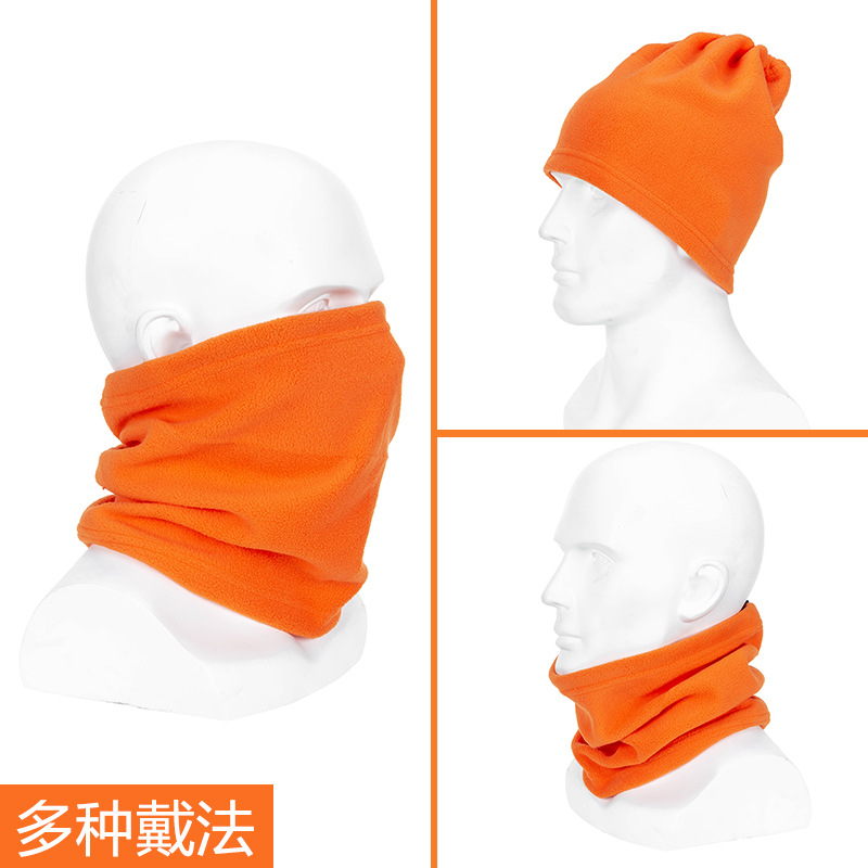 Amazon Autumn Winter Fleece Bib Multi-Functional Fleece Warm Neck Cover Windproof Face Mask Cover Can Be Customized details Picture