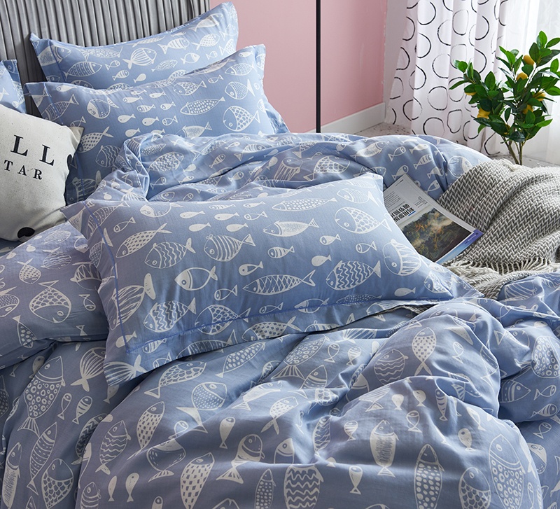 义乌好货100支长绒棉四件套多件套纯棉四件套全棉被子被套春秋被礼品被全棉双层纱套件婴儿纱布四件套详情图8