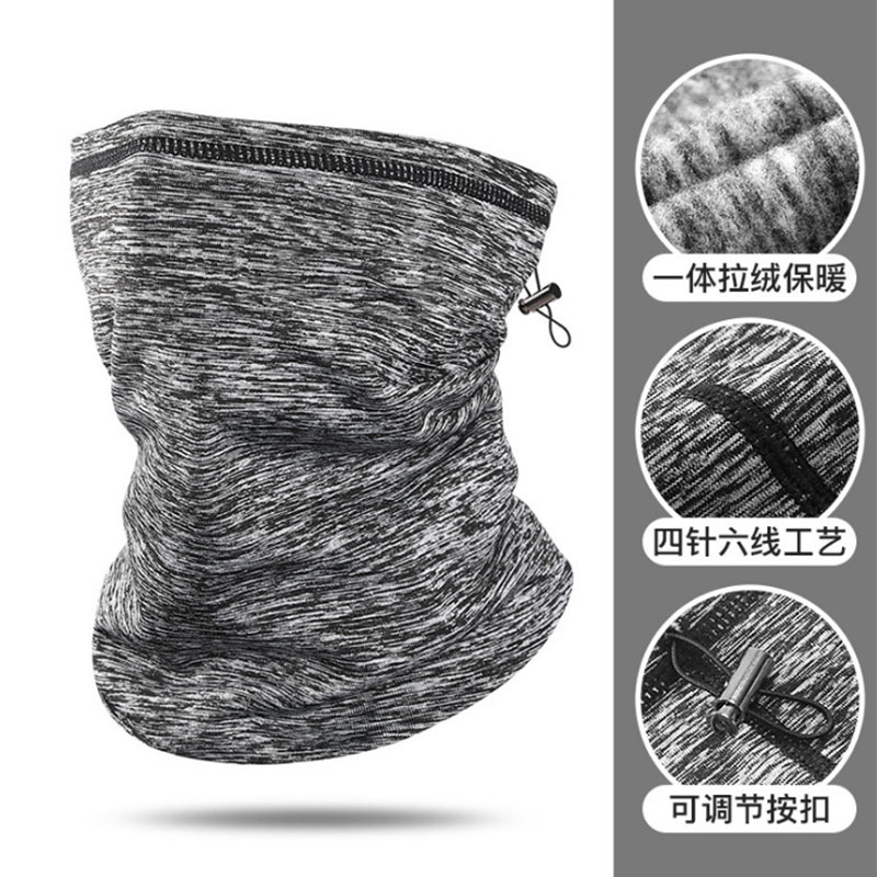 头巾 魔术头巾 可调节阳离子防风保暖围脖户外骑行运动头套护耳弹力脖套详情图9