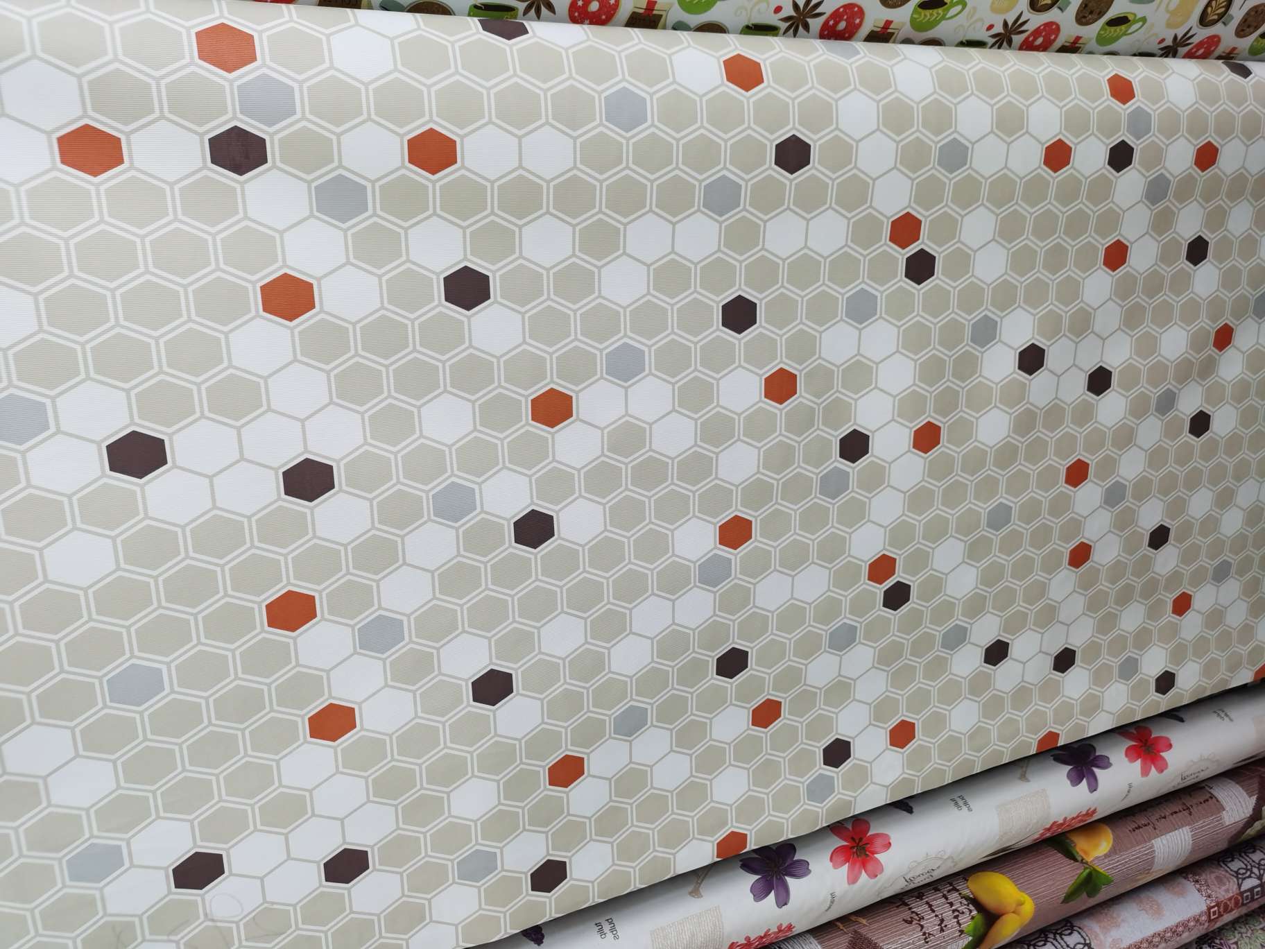 纱线印花菱形款式