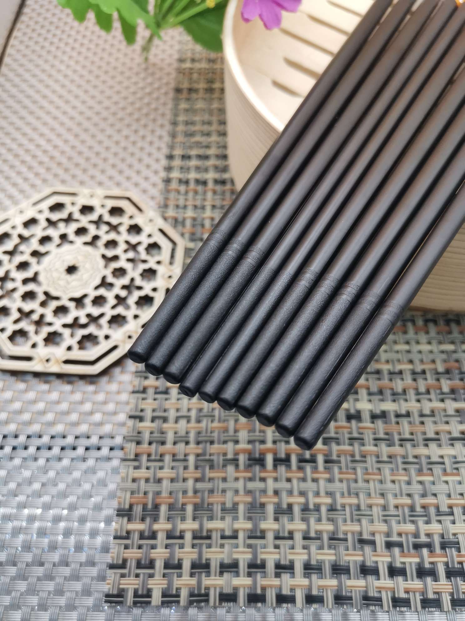 满天星合金筷酒店家用餐厅专用合金筷子防滑防霉特征耐高温消毒厂家直销详情图7