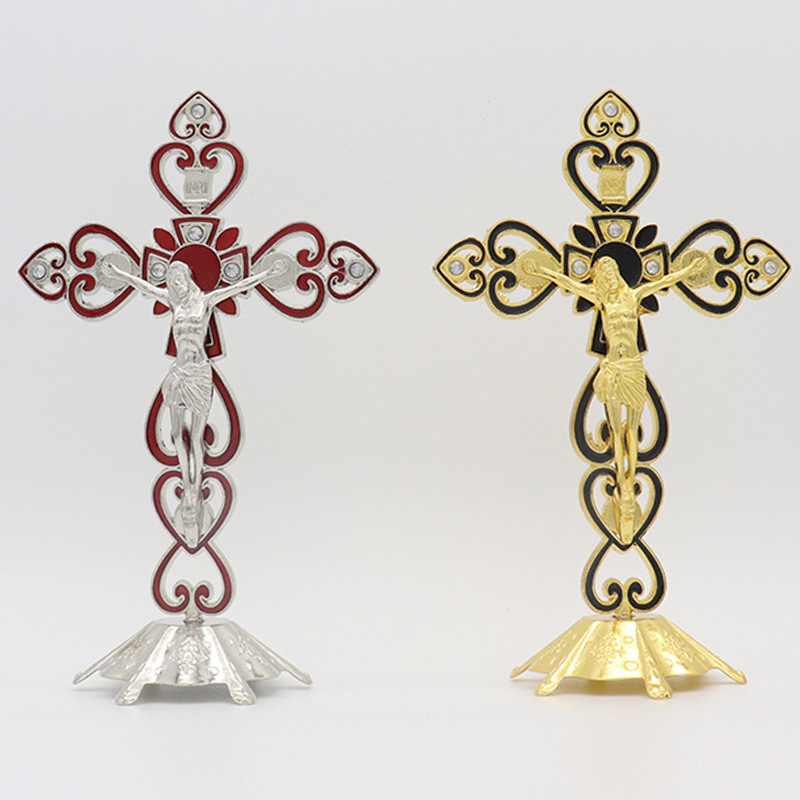 爱心彩色十字架摆件详情图7