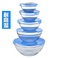 玻璃碗家用耐热饭碗泡面碗带盖大小号保鲜碗水果沙拉碗套装图