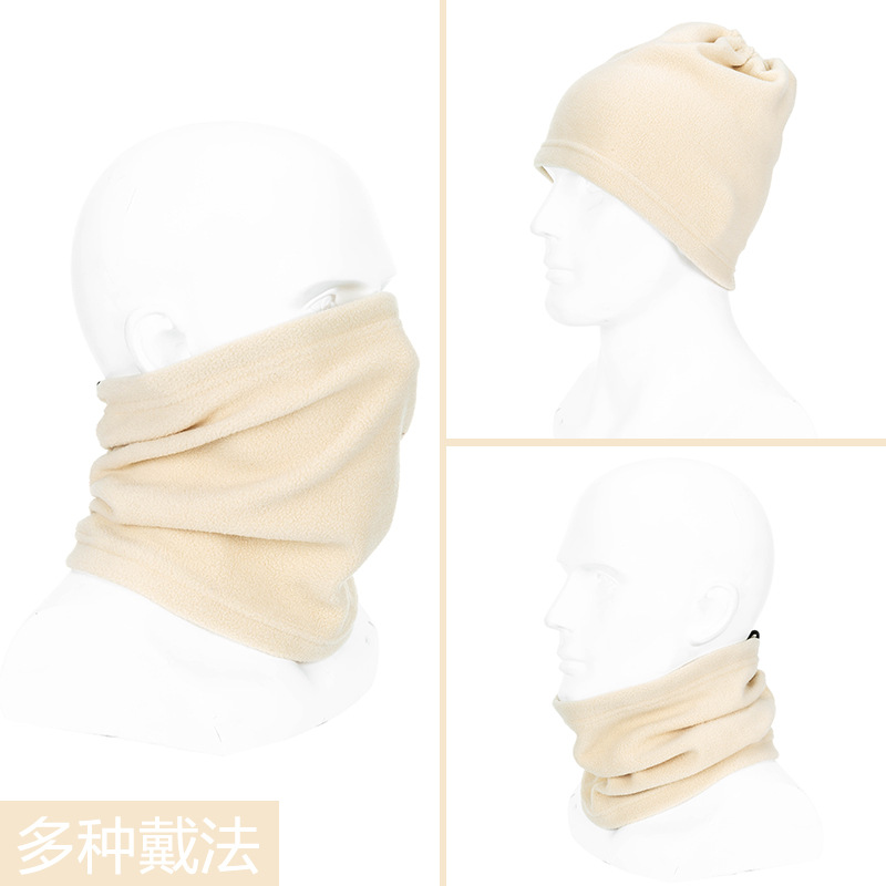 Amazon Autumn Winter Fleece Bib Multi-Functional Fleece Warm Neck Cover Windproof Face Mask Cover Can Be Customized Specification drawing