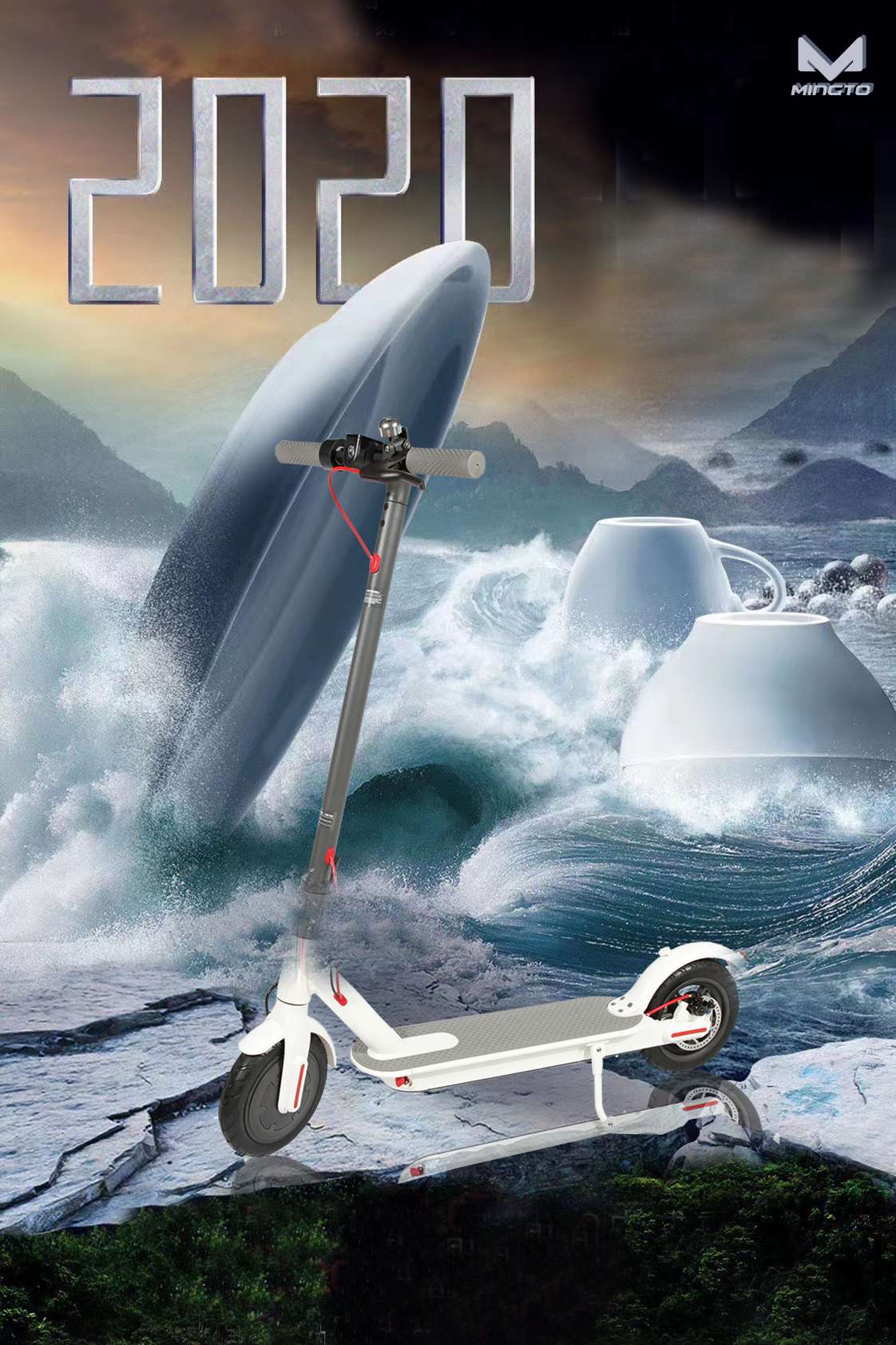 LVShang electric scooter Adult mobility scooter balanced electric scooter folding electric scooter