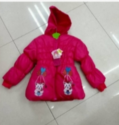 Women's cotton children's printed top children's warm padded jacket thumbnail