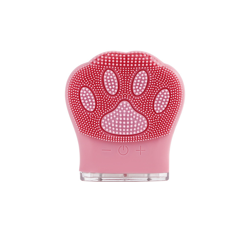 猫爪电动洁面仪超声波电动洗脸仪毛孔清洁器硅胶洗脸刷面部清洁详情图2