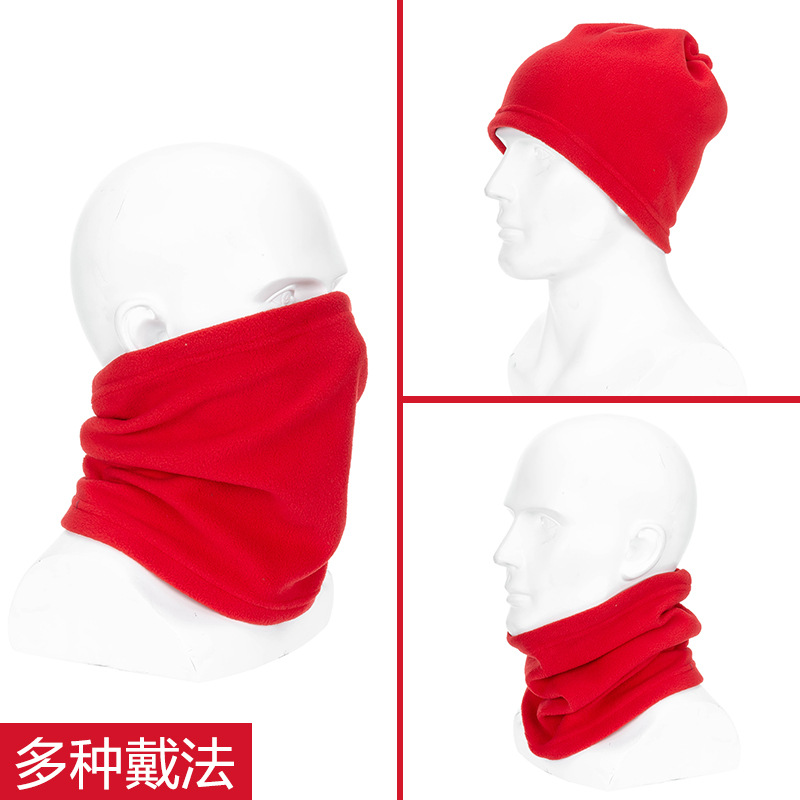 Amazon Autumn Winter Fleece Bib Multi-Functional Fleece Warm Neck Cover Windproof Face Mask Cover Can Be Customized Item Picture