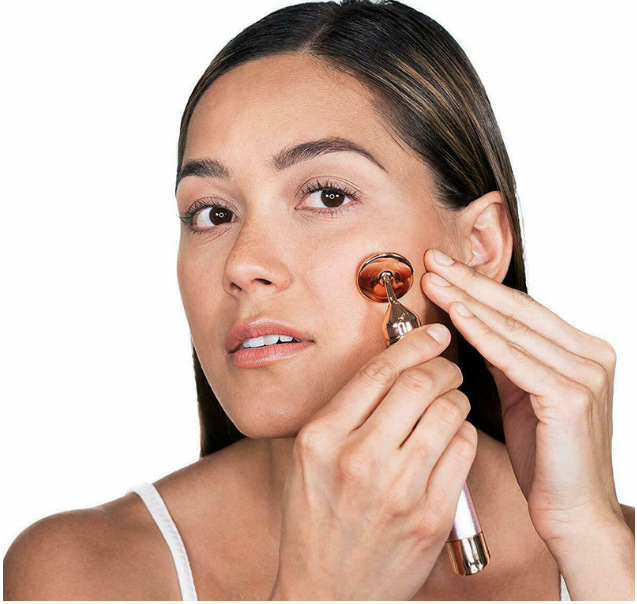 TV's new Contour electric vibrating roller jade face massager slimming device detail image 6