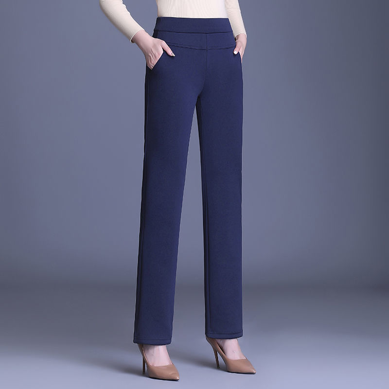 Straight pants for women with autumn and winter velvet thumbnail