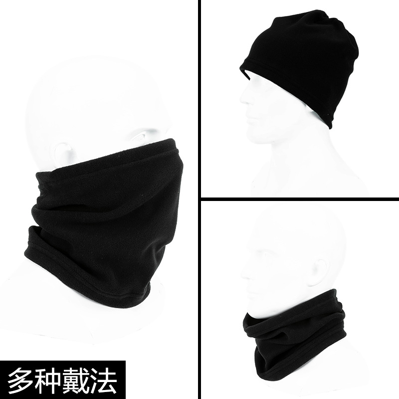 Amazon Autumn Winter Fleece Bib Multi-Functional Fleece Warm Neck Cover Windproof Face Mask Cover Can Be Customized full figure