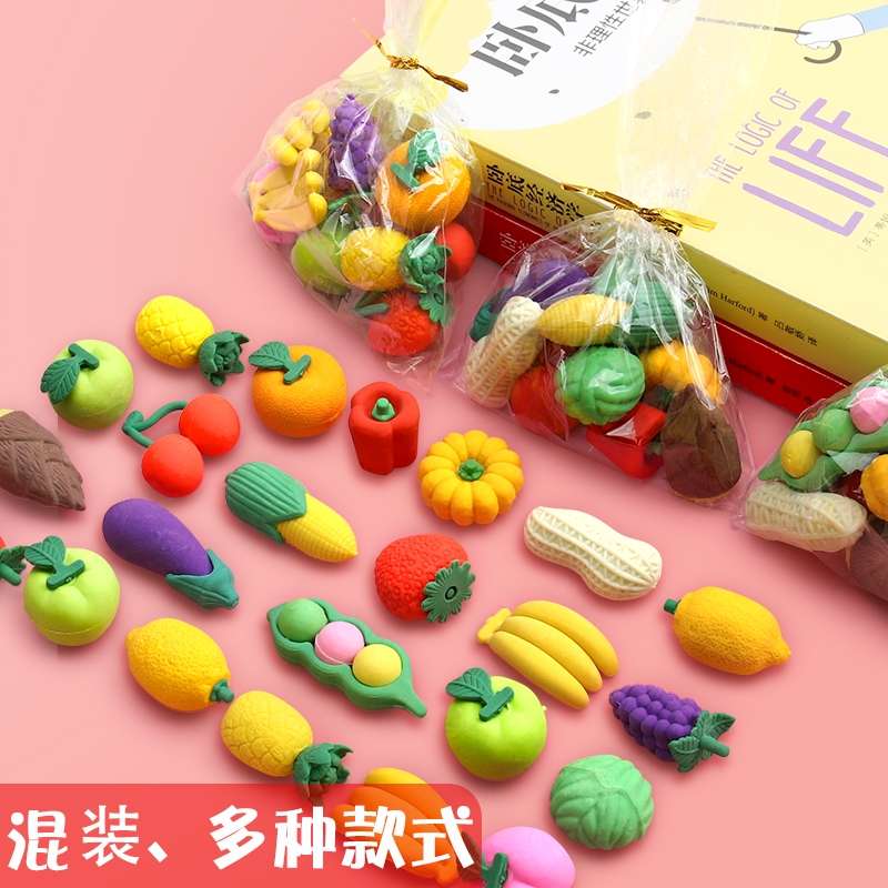 （学生专用创意不留痕卡通水果动物可爱超萌橡皮擦无碎屑擦得干净幼儿园文具奖品小礼物儿童橡皮擦详情图3