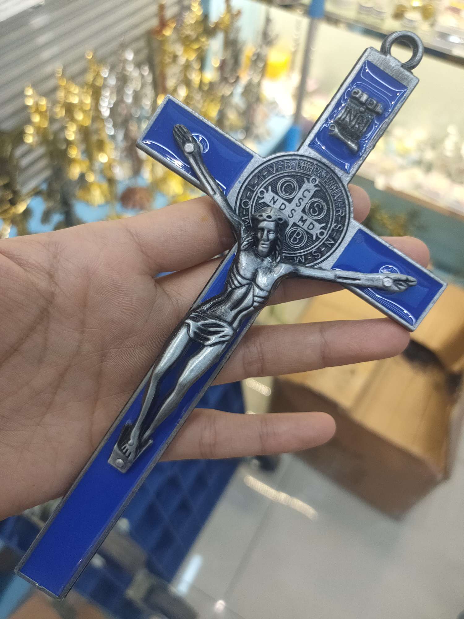 Metal oil drip religious supplies accessories for crosses Specification image