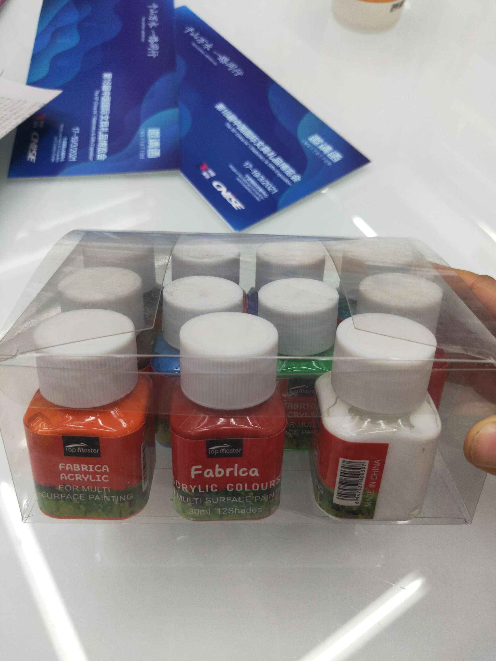 12 COLOR 30ml FABRIC COLOR PAINT SET thumbnail